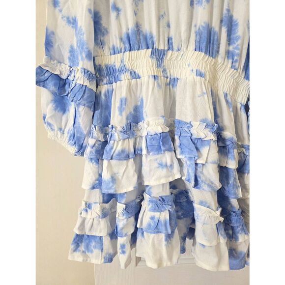 Cake For Dinner the Meadow Dress in Sky Blue Burst Tie Dye M $148 - Picture 10 of 10